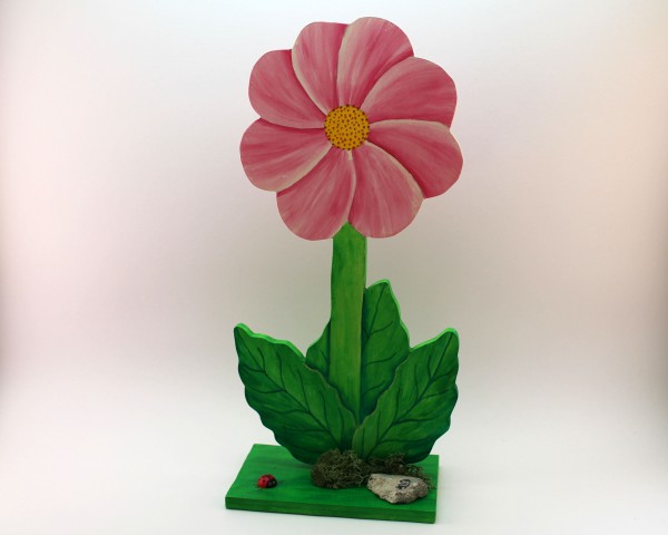 Blume mit Standplatte in versch. Farben